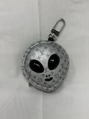 LOUIS VUITTON Monogram Alien Bag Charm Purse M02429 Auth No Box
